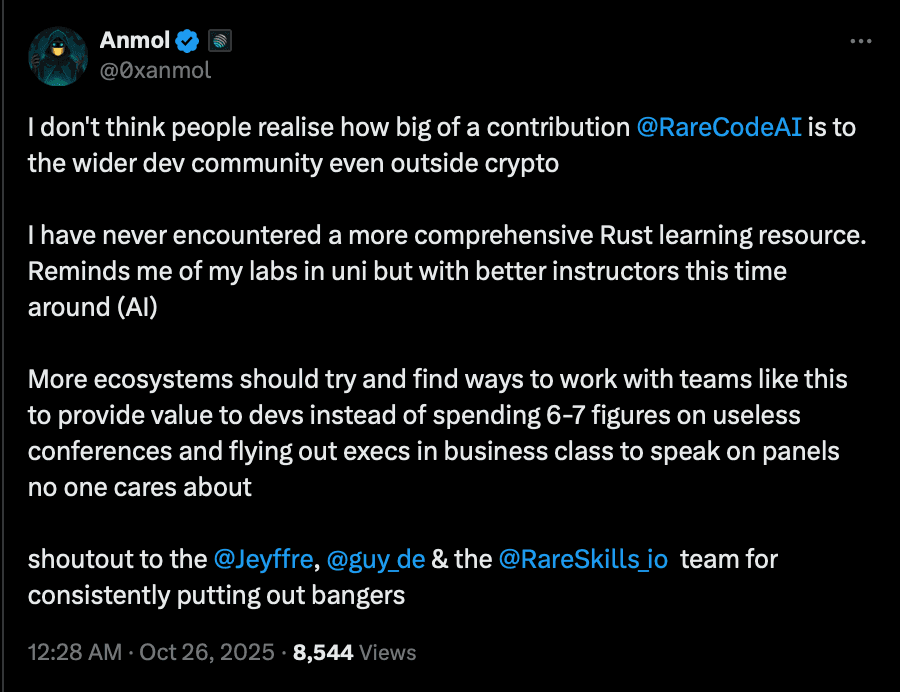 Anmol RareCode review screenshot