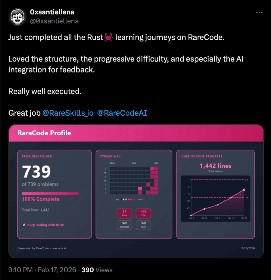 Santi Ellena RareCode review screenshot