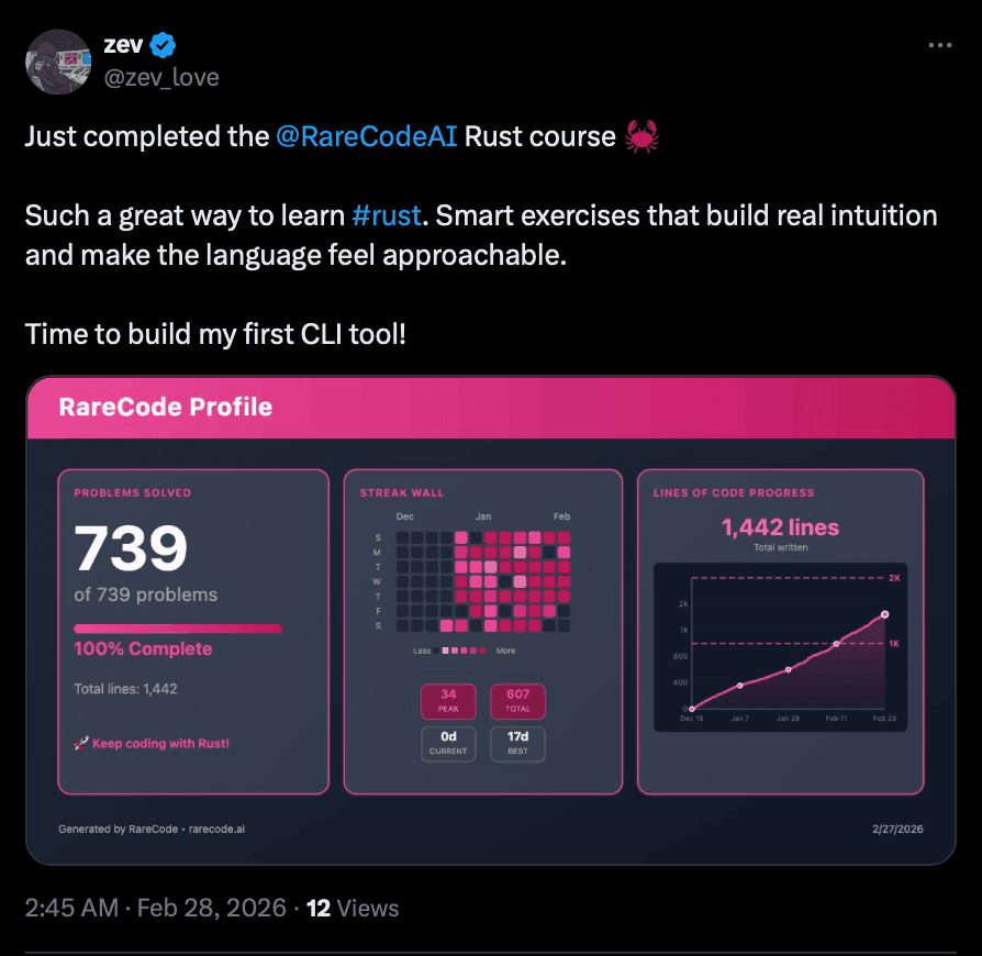 Zev Love RareCode review screenshot